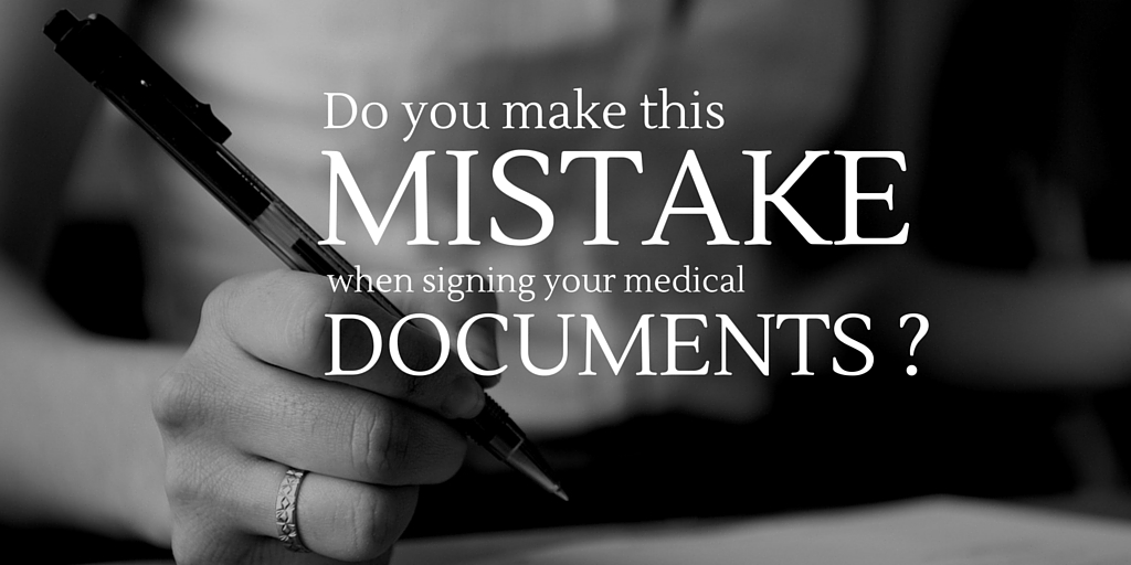 Do you make this mistake when you sign paperwork