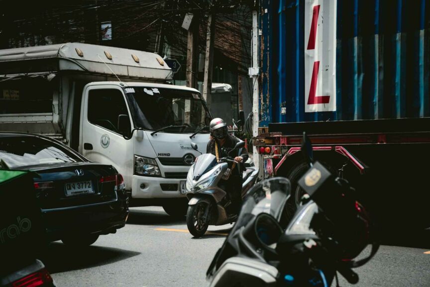 Motorcycle Accident Case Involving a Large Truck