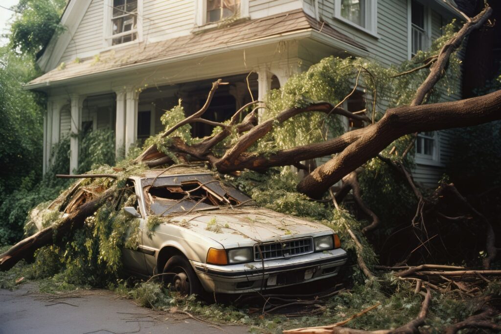 Tree Car Crash in Florida